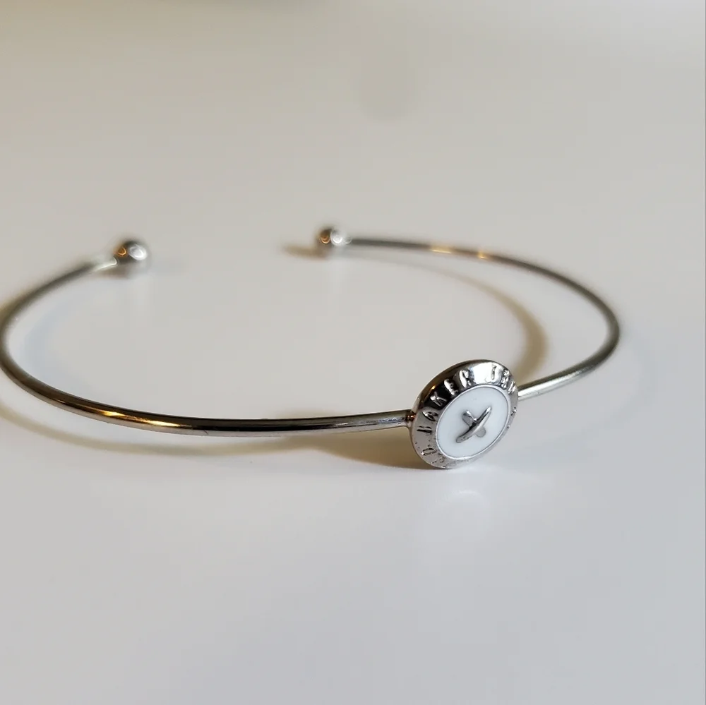 Ted Baker Elvas Silver WHITE Mini Button Cuff